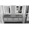 Castello Usa Amazon 84-inch White Vanity Set with Gray Top and Gold Handles CB-MC-84W-GLD-2056-GR - alternate 4